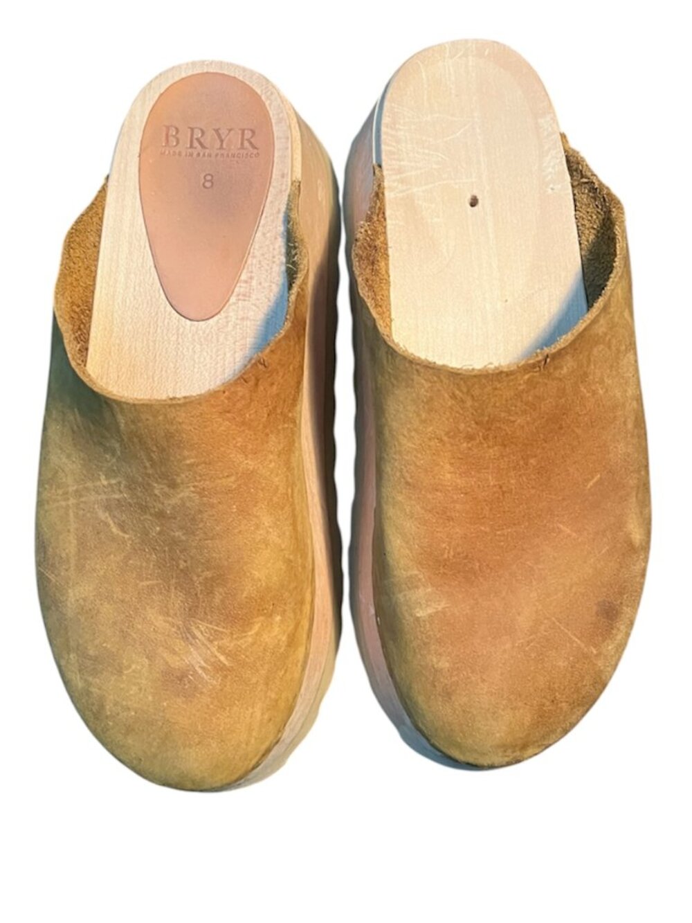 BRYR Studio Chonk Clogs Size 8 Platform Leather Handmade USA - Picture 5 of 10